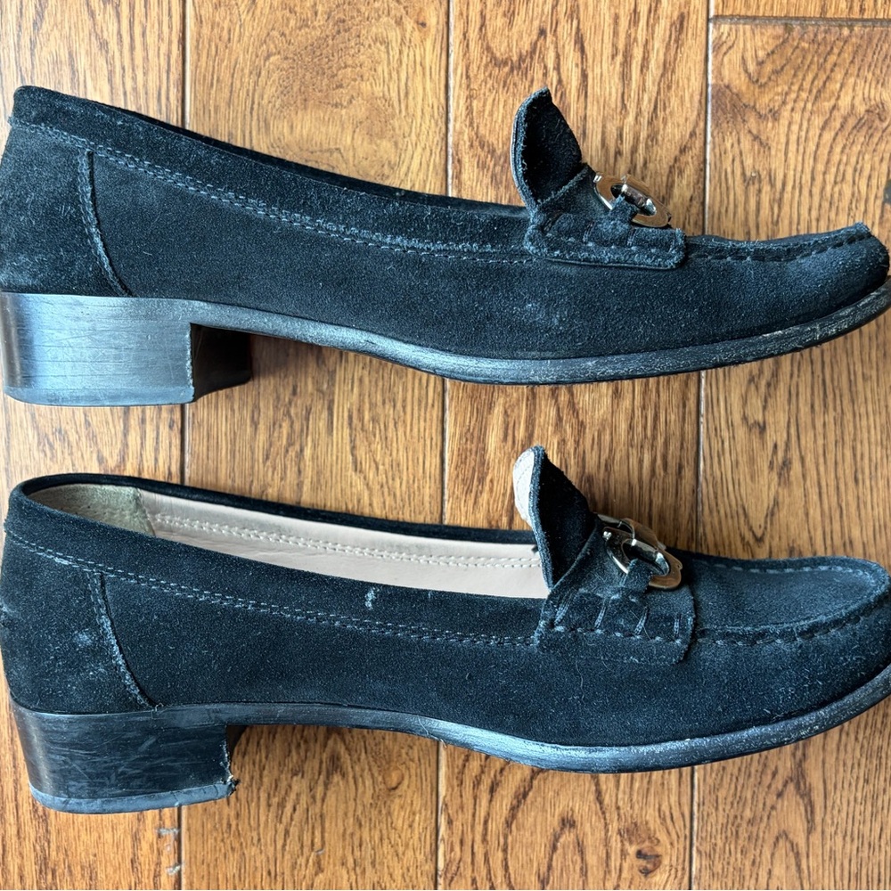 Black Suede Loafers with Metal Bit - Picture 11 of 15